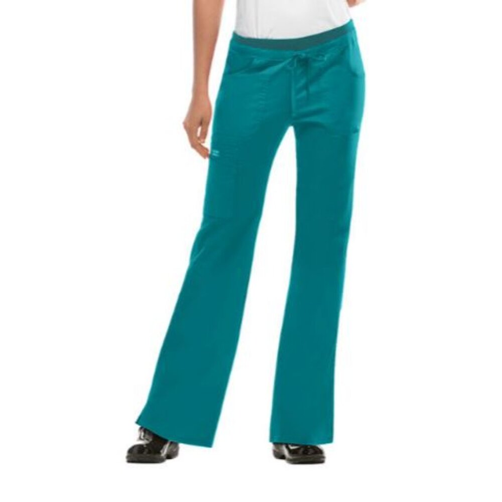 Cherokee® Core Stretch 24001 Women's Jr. Fit Low-Rise Cargo Scrub Pant - Teal